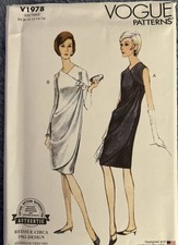 Vogue Misses' Vintage 1965 Evening Dresses Sewing Pattern Sizes 8-10-12-14-16