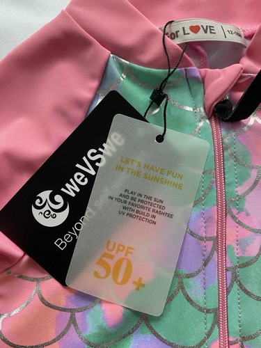 Toddler Girl Full-Body Swimsuit – Size 12–18 Months – New with Tags –UPF 50+. #8 - Picture 7 of 9