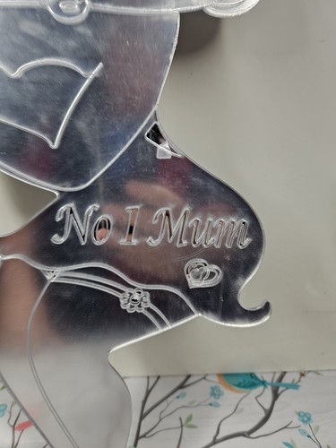 Acrylic Mirror Wall Decor Strong Sharp Reflection No DIY Betty Boop Shaped - Picture 3 of 5