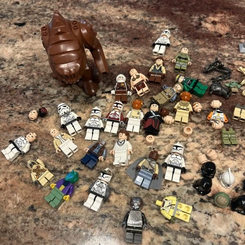 lego star wars mini-figures, Rancor , Commander Fox