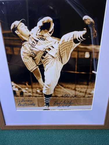 Bob Feller Signed Autographed 8x10 Baseball Photo ~Cleveland Indians Hof'er LOOK - Picture 2 of 5