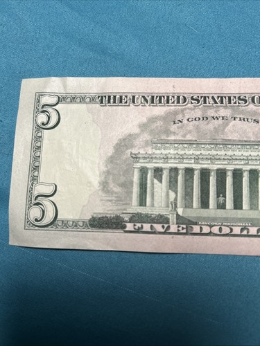 $5 Binary Note. Serial # 55599599 - Picture 6 of 6