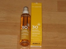 CLARINS GLOWING SUN OIL 150ML SPF30 HIGH PROTECTION BODY & HAIR BRAND NEW IN BOX