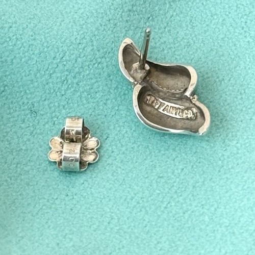 AUTHENTIC Tiffany & Co Earring- Single Silver with 18k gold - Vintage Earring - Picture 6 of 6