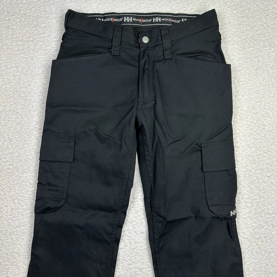 Helly Hansen Workwear Cargo Pants Size 28x30 Black C44 Pockets Flame Resistant - Image 3 of 4