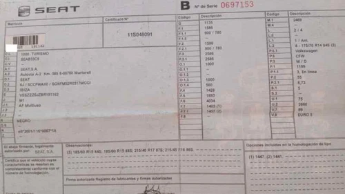 6R1 614 105 G Servofreno para SEAT IBIZA BERLINA (6J5) Ecomotive 2011 671839 - Imagen 8 de 10