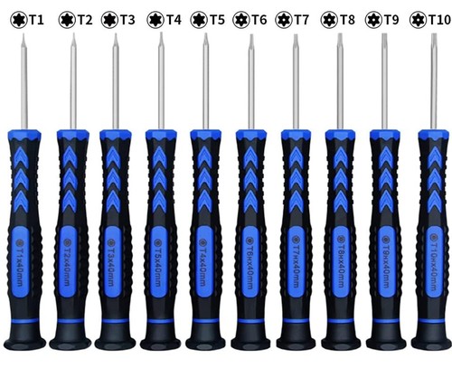 14 in 1 Torx Schraubendreher Set mit T1 T2 T3 T4 T5 T6 T7 T8 T9 T10 Sicherheitstor... - Bild 2 von 6