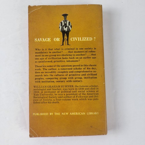 Vintage Folkways William Graham Sumner Sociology 1960 Mentor Book Softcover - Bild 2 von 9