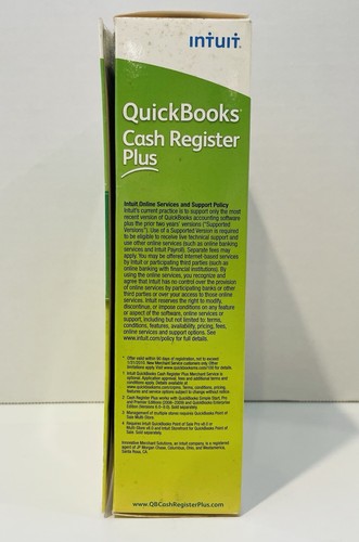 Intuit QuickBooks Cash Register Plus 2009 for Windows, CD with Key, Box & Manual - Picture 3 of 7