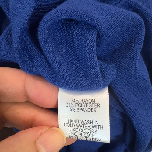 Gibson Top Größe Large Damen royalblau Tank dehnbar lockere Passform - Bild 10 von 11