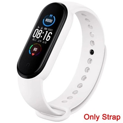 Silicone replacement wristband for Xiaomi Mi Band 5 6 7 fitness tracker smartwat