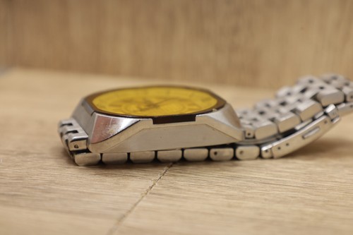 Reloj Diesel Dz1171 Analógico Día Fecha Amarillo Cristal Acero Inoxidable Nuevo Batt 7.25 - Imagen 6 de 6
