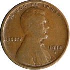 1914-D Lincoln Cent Nice VG Key Date Great Eye Appeal Nice Strike
