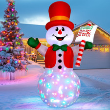Vintoney 244 Cm/ 8 FT Inflatable Snowman Christmas Inflatables Decorations 