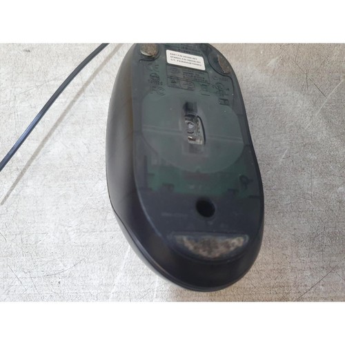 HP M-UAE96 Optical Mouse Black Wired USB 3-Buttons Scroll Wheel for Desktop PC - Picture 9 of 11