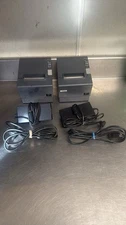 Two  EPSON TM-T88IV Model: M129H Thermal POS Receipt Printers W/Power supply