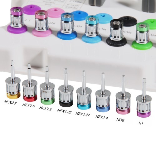 Dental Universal Implant Kit Driver Abutment Hand Hex Screwdriver Long + Short - Picture 13 of 24