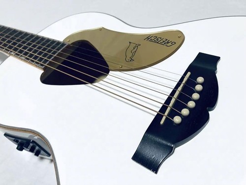 Gretsch G5021WPE Penguin Acoustic-Electric Guitar, White, Fishman Pickup, Used - Picture 3 of 19