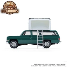 Greenlight Great Outdoors 4 - 1990 Chevrolet Suburban w/Rooftop Camper 38080-E