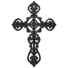 Metal Cross Wall Decor, Small Hanging Art Home Room Decoration, 8.5’’H