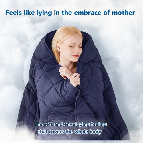 Topcee Weighted Blanket for Adults (20 lbs, 60" x 80") Queen Size Soft Coolin... - Picture 4 of 7