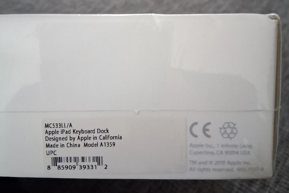 Apple iPad Keyboard Dock A1359 White New Sealed - Image 4 of 4