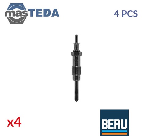 GN961 ENGINE GLOW PLUGS BERU 4PCS NEW OE REPLACEMENT - Picture 1 of 5