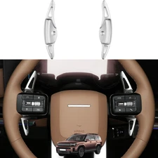 Silver Steering Wheel Shift Paddle Extension Paddle For Hyundai Santa MX5 2024-2025