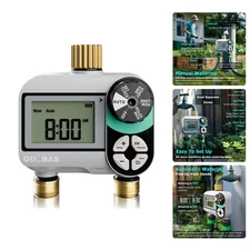 QUOBAS Programmable Water Timer for Outdoor Garden Hose Sprinkler Timer