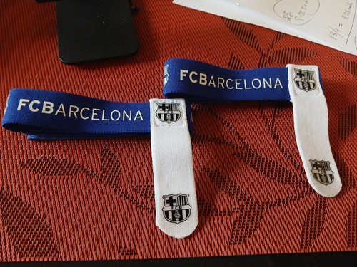 FCBarcelona 1 Pair Adjustable Ties - 第 1/2 張圖片