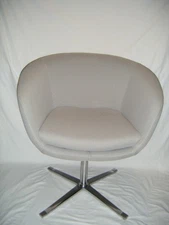 Steelcase #231 Coalesse Gray Swivel Side Chair Bob Lounge by Pearson Lloyd