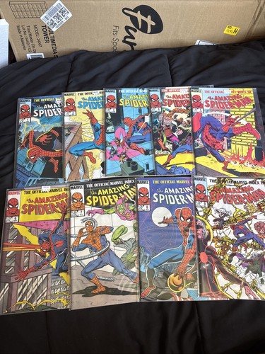 1984 Marvel Official Marvel Index To The Amazing Spider-Man #1-9 Full Run Set
