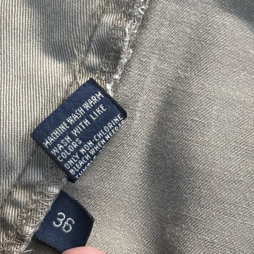 Vintage Polo Ralph Lauren Chino 67 Cargo Shorts extra Taschen Reißverschluss - Gr. 36 - Bild 4 von 5