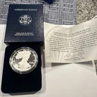 2006 W AMERICAN EAGLE ONE OUNCE SILVER PROOF COIN  BRILLIANT 👍. PR725