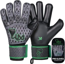 LUX Pro Soccer Goalie Goalkeeper Gloves - Size 9