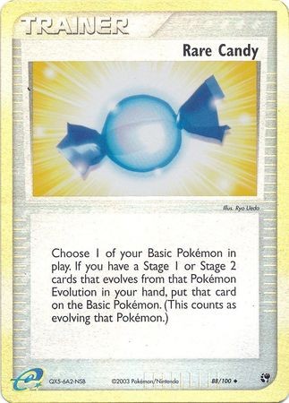 Rare Candy - 88/100 - Pokemon Ex Sandstorm Reverse Holo Rare NM
