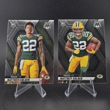 2025 Panini Mosaic - Rookie Variation #285 & Base #323 Matthew Golden  (RC)