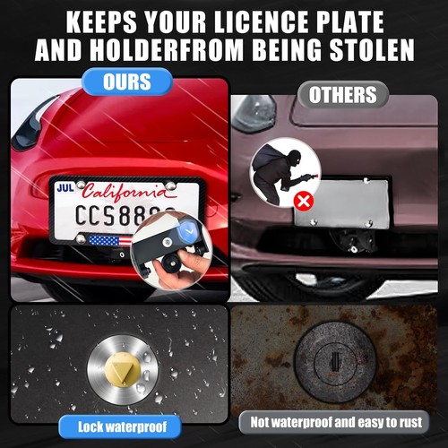 2025 Front License Plate Holder for Tesla Model 3 Highland (2024-2025 New Ver... - Picture 4 of 8