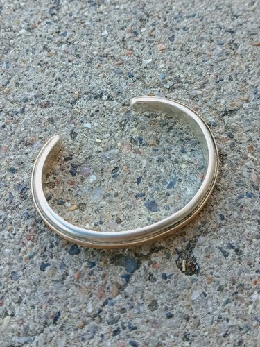 ALVIN TOADACHEENE Navajo Sterling Silver 925 12kgf Children's Cuff Bracelet - Picture 3 of 4