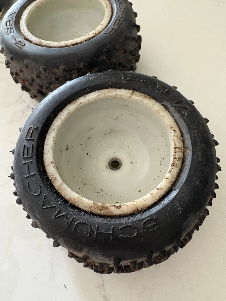 traxxas RC rear wheels vintage hex hub 1/10 truck buggy stadium - Image 3 of 4
