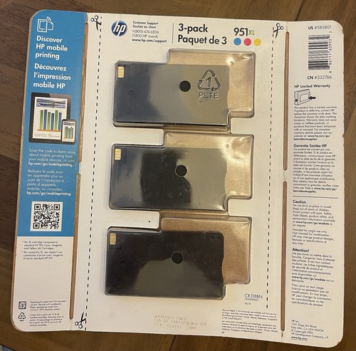 HP 951XL Tintenpatronen mit hoher Reichweite 3er-Pack Cyan Magenta Gelb Ablaufdatum 08/2022 - Bild 2 von 2