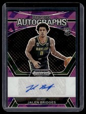 2024-25 Panini Prizm Draft Picks Autographs Jalen Bridges Rookie Auto 43/99