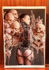 Buns And Roses Steampunk Stylized 13X19 Extra Large 85lb Matte Art Print By Bogi