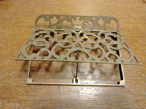 Vintage Solid Brass Adjustable folding Book Music Stand