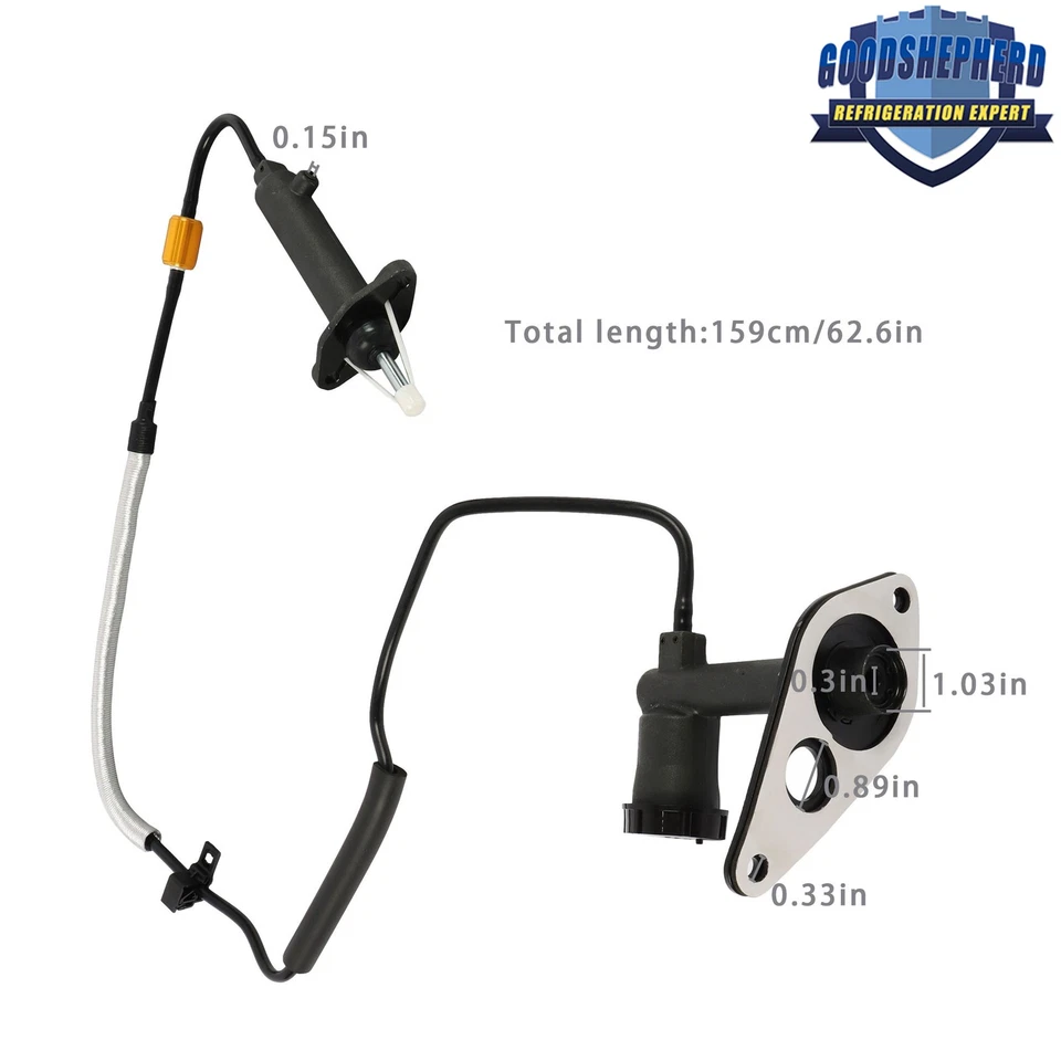 Kit de montaje de cilindro maestro y esclavo de embrague apto para Jeep Liberty Sport 2002-2004 Foto 4 de 4