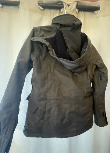 Orage & Co Womens Ski Coat Jacket Medium Gray detachable ruffle Parka - Picture 4 of 6