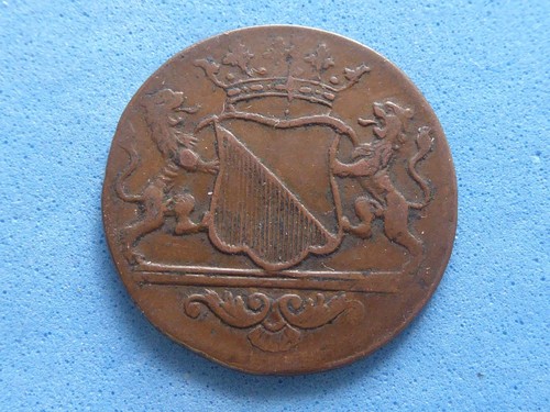 1507) Países Bajos Indias Orientales VOC Cobre Duit Utrecht Arms 1793 £4,50 - Imagen 2 de 2