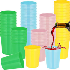 60 Pcs Stadium Cups 16Oz Reusable Plastic Large Cups Drink Tumblers for Parties