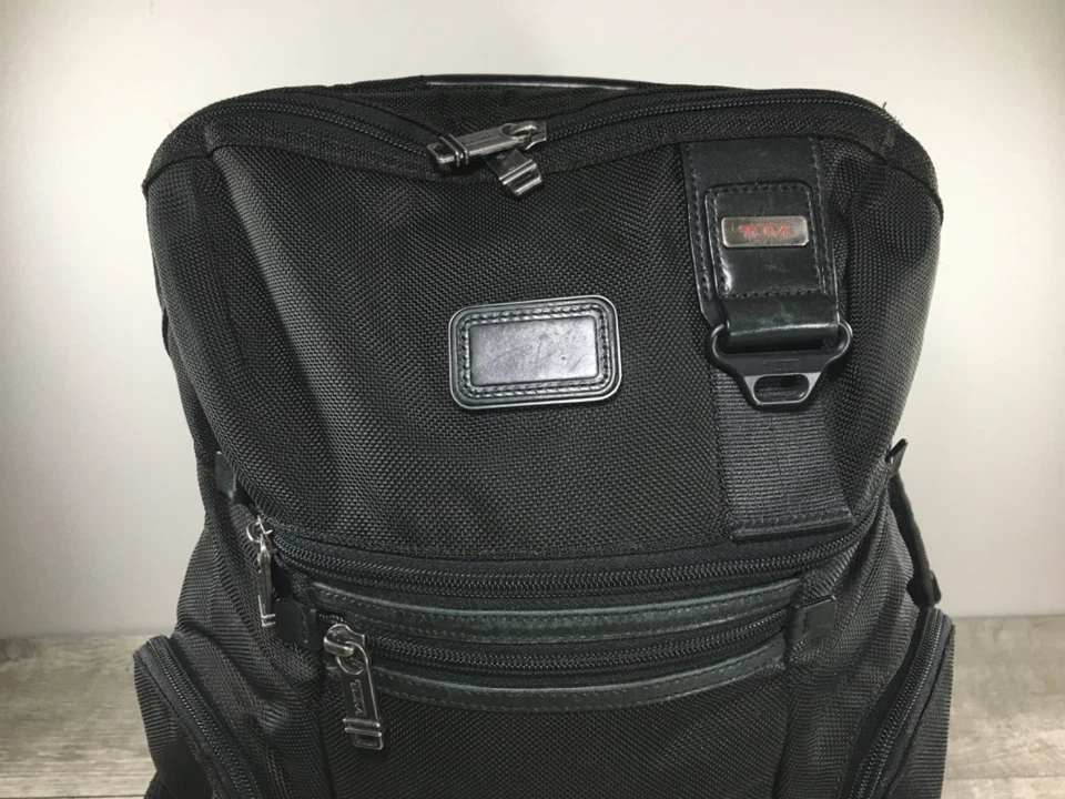 TUMI ALPHA 22681DH BRAVO KNOX BACKPACK Rucksack Laptop Bag WITH BLACK LEATHER - Image 2 of 4