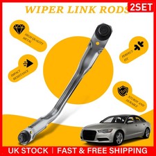 Pair Front Windshield Wiper Linkage Rod Repair Kit RHD For Audi A6 S6 C6 04-12